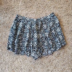 Forever 21 Patterned Zip Up Shorts